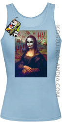Mona Lisa Hello Jocker - Top damski błękit 