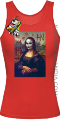 Mona Lisa Hello Jocker - Top damski czerwony 