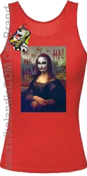 Mona Lisa Hello Jocker - Top damski czerwony 