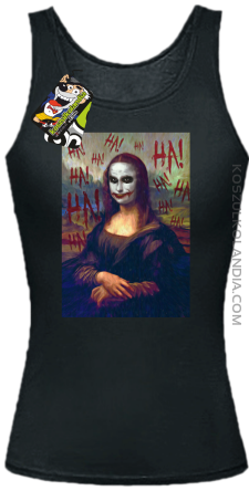 Mona Lisa Hello Jocker - Top damski czarny 