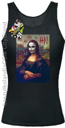 Mona Lisa Hello Jocker - Top damski czarny 