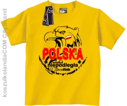 Polska Wielka Niepodległa - Koszulka dziecięca żółta 