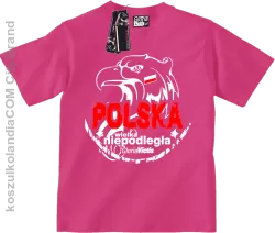 Polska Wielka Niepodległa - Koszulka dziecięca fuchsia 