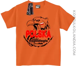 Polska Wielka Niepodległa - Koszulka dziecięca  pomarańcz