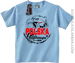 Polska Wielka Niepodległa - Koszulka dziecięca błękit 