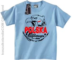 Polska Wielka Niepodległa - Koszulka dziecięca błękit 