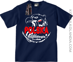 Polska Wielka Niepodległa - Koszulka dziecięca  granat