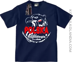 Polska Wielka Niepodległa - Koszulka dziecięca  granat
