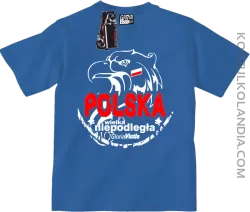 Polska Wielka Niepodległa - Koszulka dziecięca  niebieska 