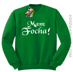 Mam Focha - Bluza męska standard bez kaptura zielona 