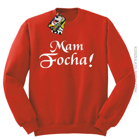 Mam Focha - Bluza męska standard bez kaptura czerwona 