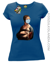 Dama z Gronostajem w okresie pandemii koronawirusa - koszulka damska 6