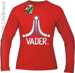 VADER STAR ATARI STYLE - Longsleeve męski czerwony 