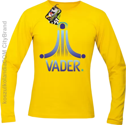 VADER STAR ATARI STYLE - Longsleeve męski żółty 