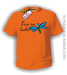 Lece na laski - koszulka męska pomarańczowa