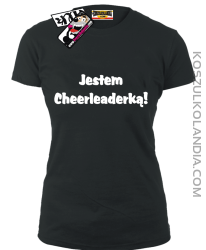 Jestem Cheerleaderką - koszulka damska - czarny