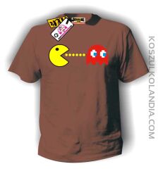 Pac-Man- koszulka męska brązowa