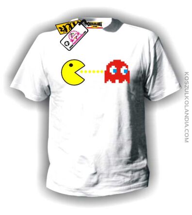 Pac-Man- koszulka męska biała