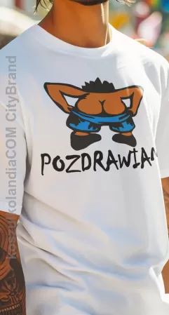 POZDRAWIAM - koszulka męska Nr KODIA00041