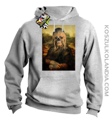 Mona Lisa Chewbacca CZUBAKA - Bluza męska z kapturem melanż 