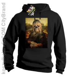 Mona Lisa Chewbacca CZUBAKA - Bluza męska z kapturem czarna 