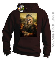 Mona Lisa Chewbacca CZUBAKA - Bluza męska z kapturem brąz 