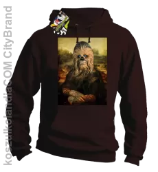 Mona Lisa Chewbacca CZUBAKA - Bluza męska z kapturem brąz 