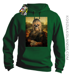 Mona Lisa Chewbacca CZUBAKA - Bluza męska z kapturem zielona 