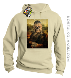 Mona Lisa Chewbacca CZUBAKA - Bluza męska z kapturem beżowa 