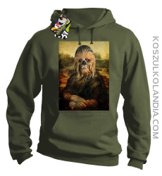 Mona Lisa Chewbacca CZUBAKA - Bluza męska z kapturem khaki 