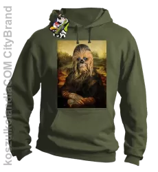 Mona Lisa Chewbacca CZUBAKA - Bluza męska z kapturem khaki 