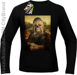 Mona Lisa Chewbacca CZUBAKA - Longsleeve męski czarny 