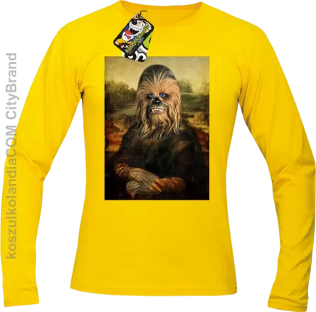 Mona Lisa Chewbacca CZUBAKA - Longsleeve męski żółty 