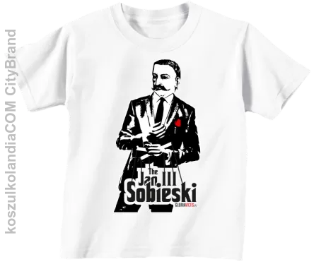 Jan III 3 Sobieski ala GodFather - koszulka dziecięca biała 