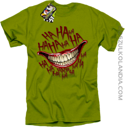 Halloween smile ha ha ha - koszulka męska kiwi
