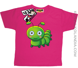 Stonoga zielona - koszulka dziecięca - różowy