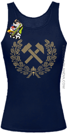 Pyrlik i żelazko znak górniczy herb górnictwa - Top damski 
