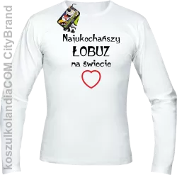 Najukochańszy łobuz na świecie - Longsleeve męski biała 