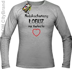 Najukochańszy łobuz na świecie - Longsleeve męski melanż 