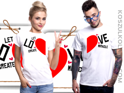 Koszulki na Walentynki 96 wzorów - damskie męskie ! Exclusive PROMOCJA -25% dla zakochanych for lovers