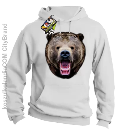 Miś Grizzly Real Foto - Bluza z kapturem