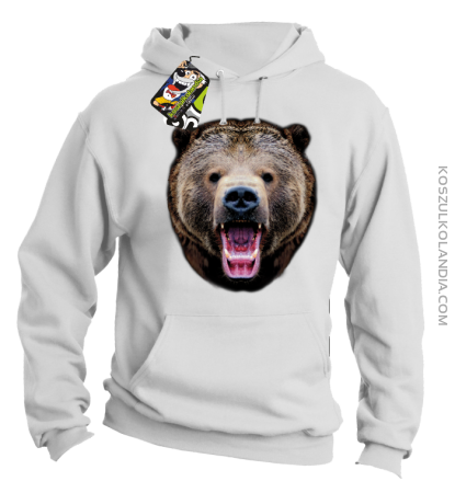 Miś Grizzly Real Foto - Bluza z kapturem