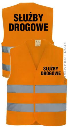 Służby Drogowe  - kamizelka odblaskowa orange
