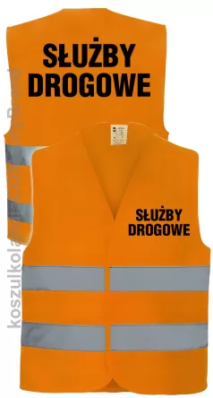 Służby Drogowe  - kamizelka odblaskowa orange
