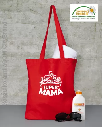 Super mama korona miss - Torba EKO red