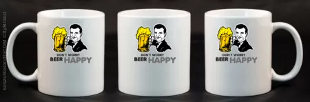 DON'T WORRY BEER HAPPY - Kubek ceramiczny