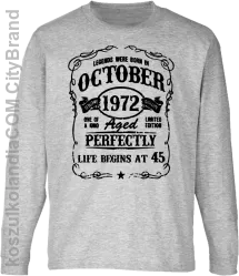 Legends were born in October Aged Perfectly - Longsleeve dziecięcy melanż 