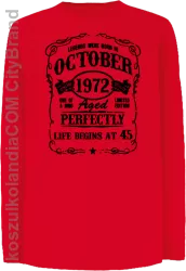 Legends were born in October Aged Perfectly - Longsleeve dziecięcy czerwony 