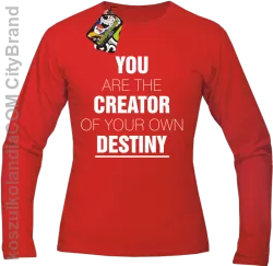 You are the CREATOR of your own DESTINY - Longsleeve Męski - Czerwony