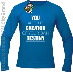 You are the CREATOR of your own DESTINY - Longsleeve Męski - Niebieski